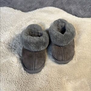 Shearling Slipper Slides Grey EU 38 / W 7
